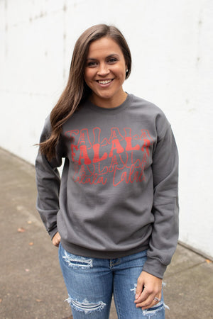 Gray FaLaLa Crewneck Sweatshirt (Unisex)
