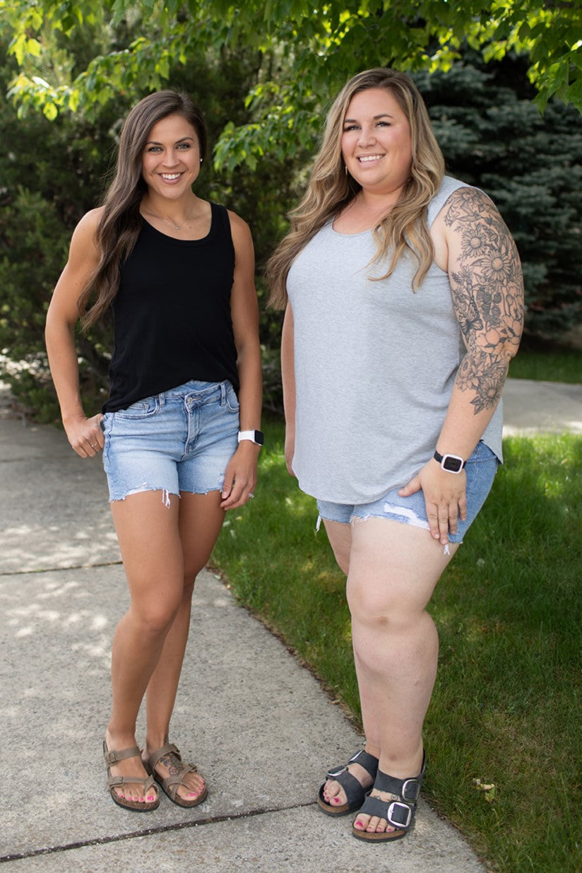 Vervet by Flying Monkey High Rise Criss Cross Rebecca Shorts (XS-3X)