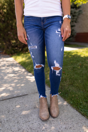 KanCan Samantha High Rise Ankle Skinny Jeans