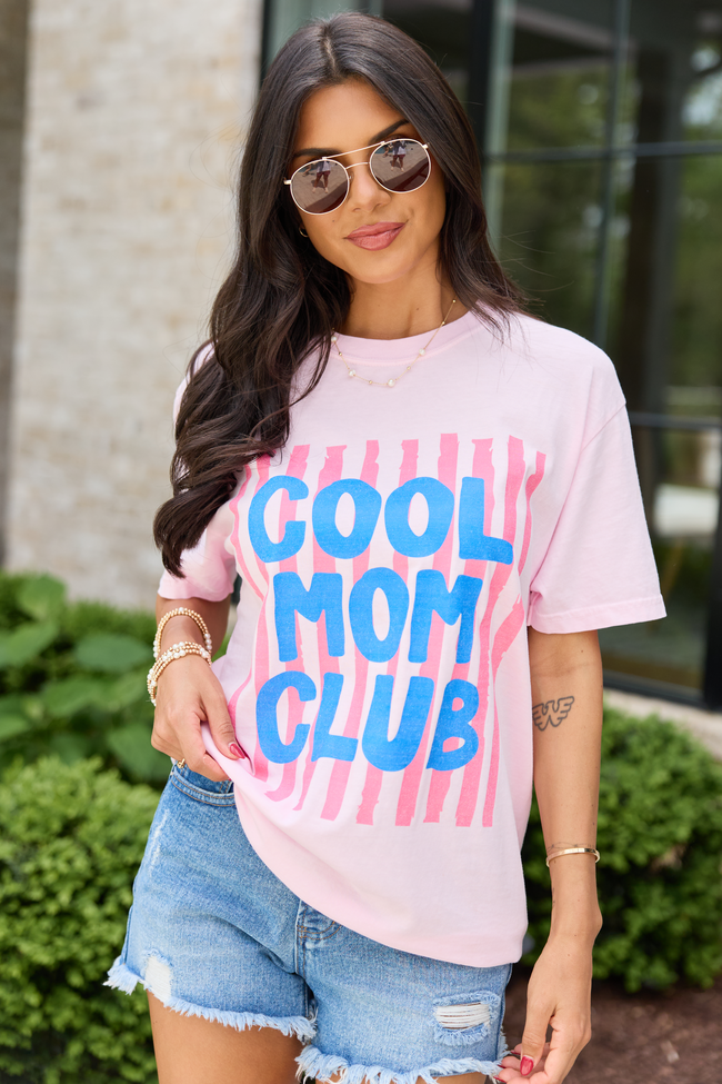 Cool Mom Club Light Pink Graphic Tee - STB Boutique
