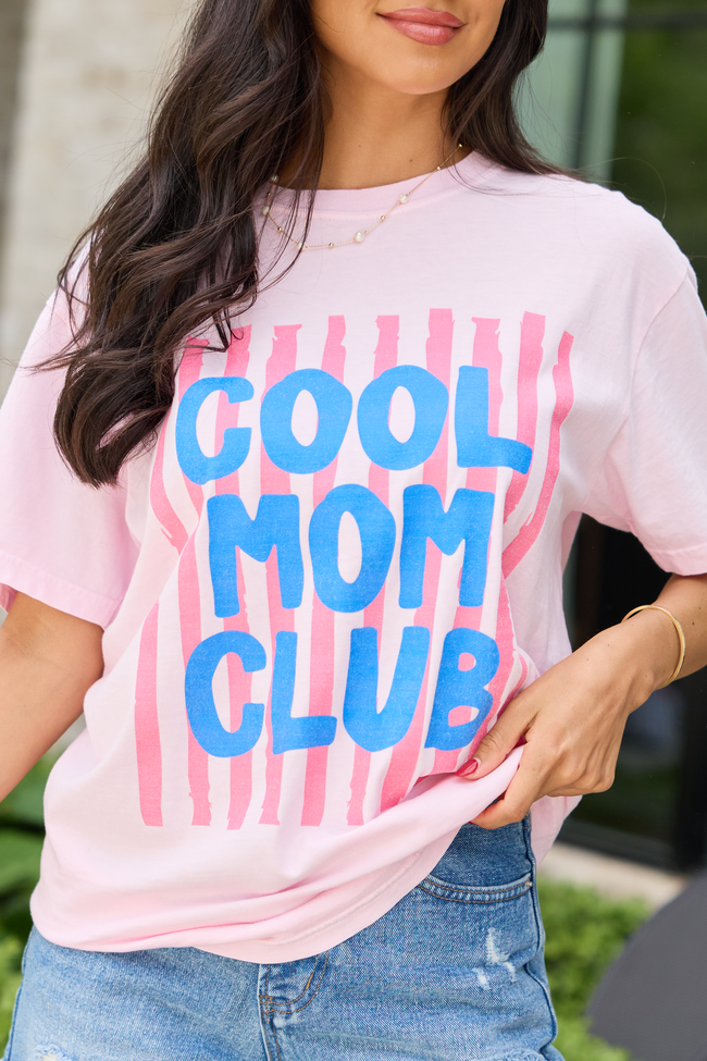Cool Mom Club Light Pink Graphic Tee - STB Boutique