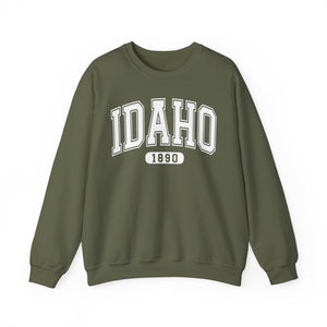 IDAHO 1890 Varsity Logo Crewneck Sweatshirt - 4 Colors