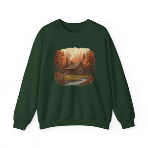 Retro Deer Cabin Crewneck Sweatshirt - 3 Colors