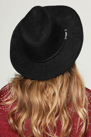 Black Bead Strap Panama Hat