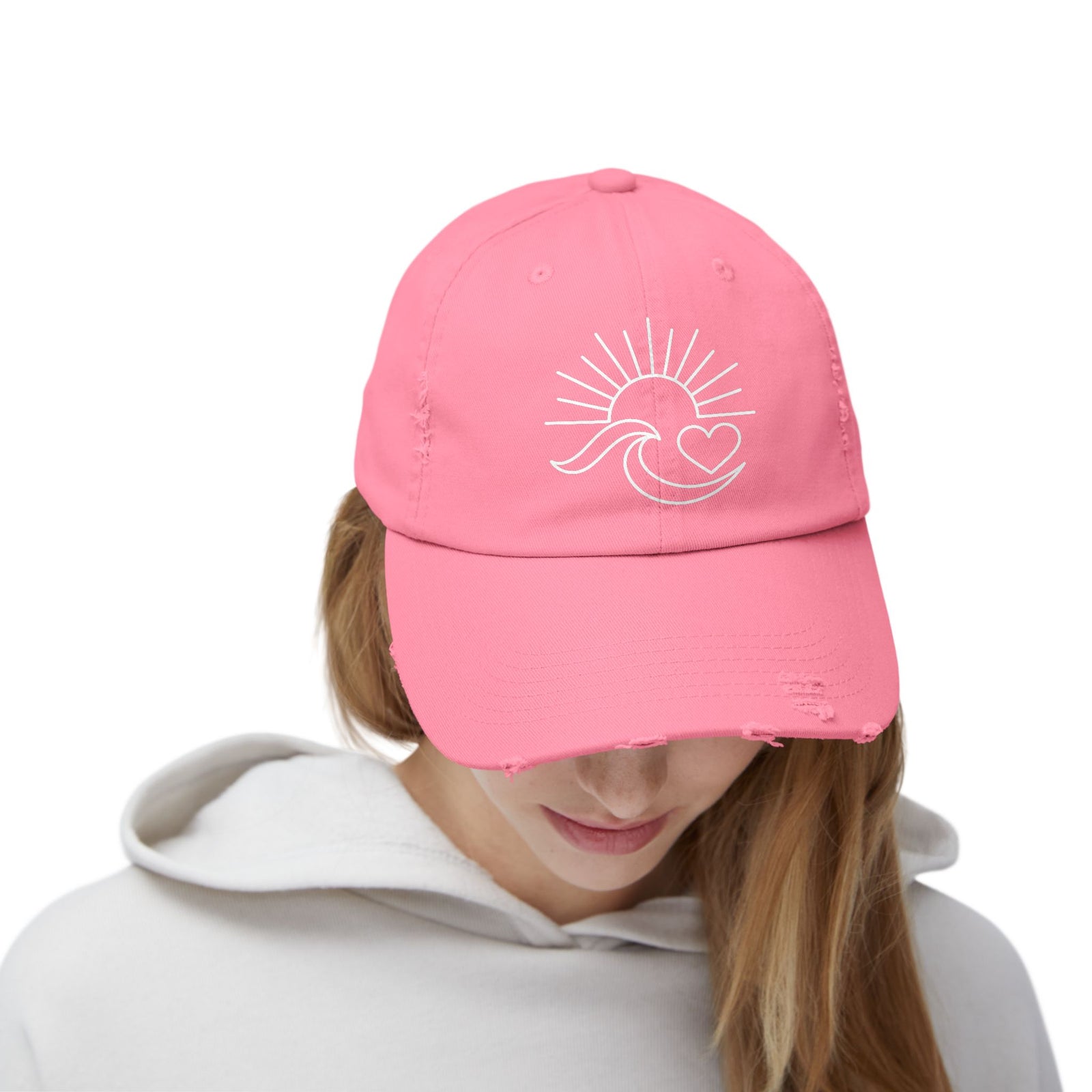 Ocean Has My Heart Distressed Hat - 4 Colors