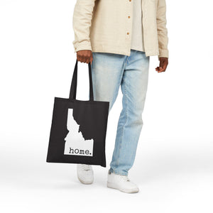 Idahome Tote Bag | State Pride Canvas Tote - Black