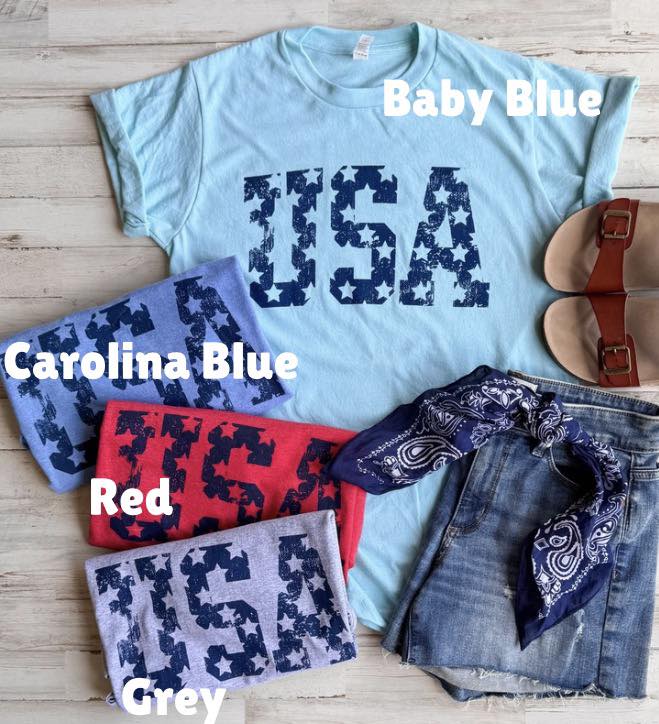 USA Star Tee - 4 Colors - FLASH SALE - PREORDER