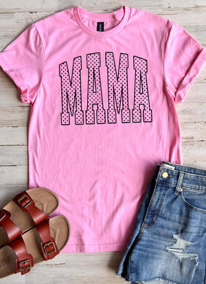 Mama Polka Dot Tee - 4 Colors - FLASH SALE - PREORDER
