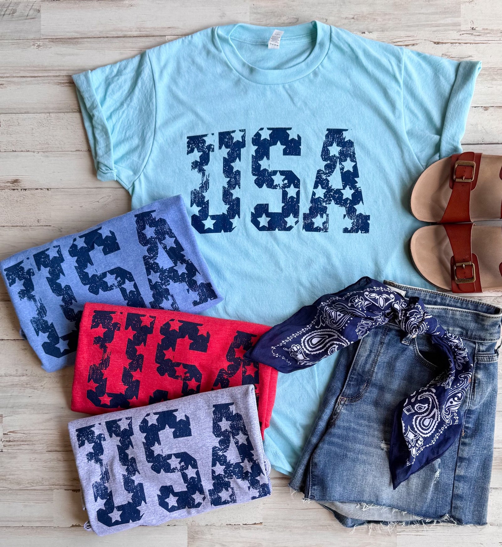 USA Star Tee - 4 Colors - FLASH SALE - PREORDER