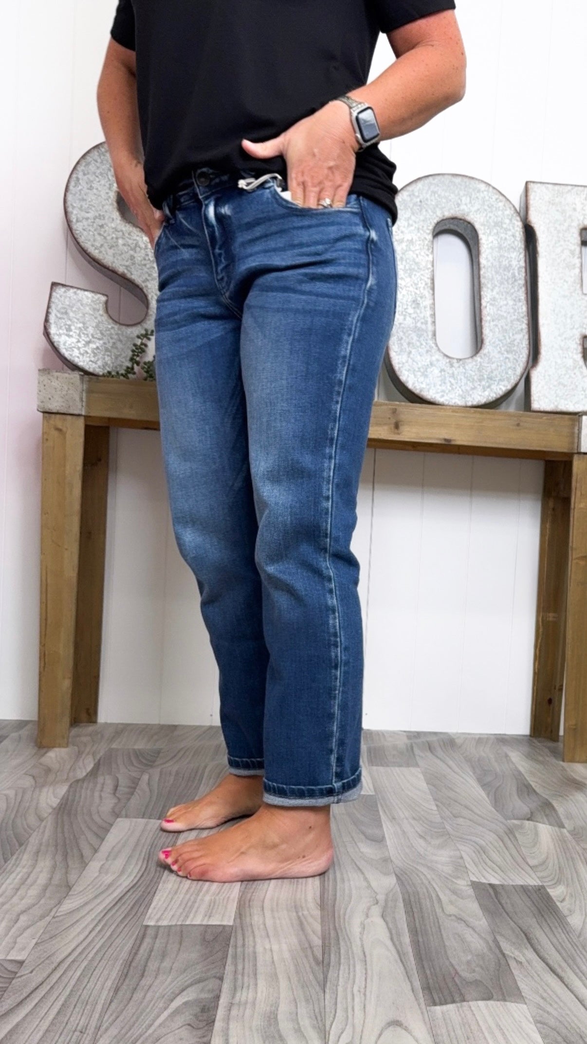 Kancan Dolores Slim Straight Jeans (1-15)