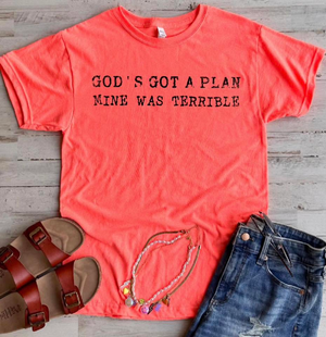 God's Got A Plan Tee - 3 Colors - FLASH SALE - PREORDER