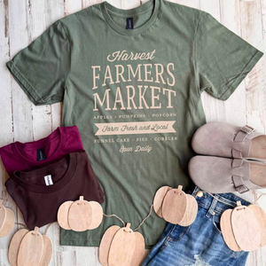 Harvest Farmers Market Tee - 3 Colors - FLASH SALE - PREORDER