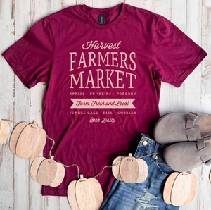 Harvest Farmers Market Tee - 3 Colors - FLASH SALE - PREORDER