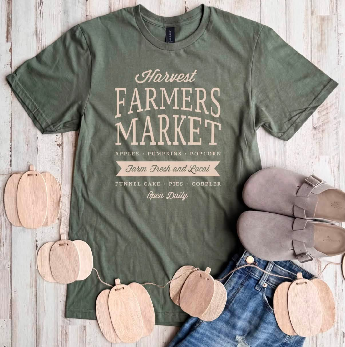 Harvest Farmers Market Tee - 3 Colors - FLASH SALE - PREORDER