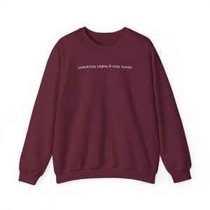 Pumpkins Pages & Cozy Spaces Crewneck Sweatshirt - 5 Colors