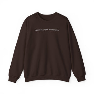 Pumpkins Pages & Cozy Spaces Crewneck Sweatshirt - 5 Colors