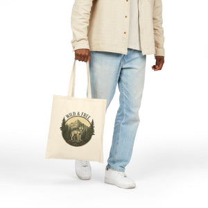 Wild & Free Wolf Tote Bag