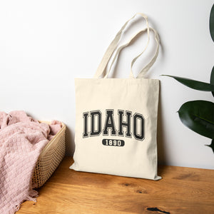 Idaho 1890 Logo Canvas Tote Bag - Natural