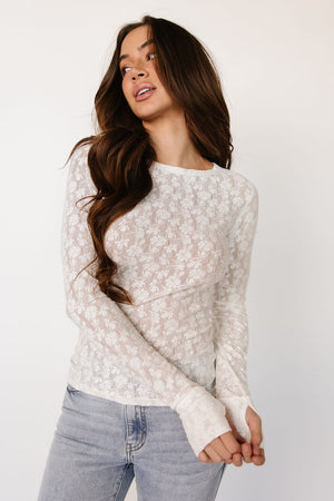 Hattie Lace Long Sleeve - STB Boutique