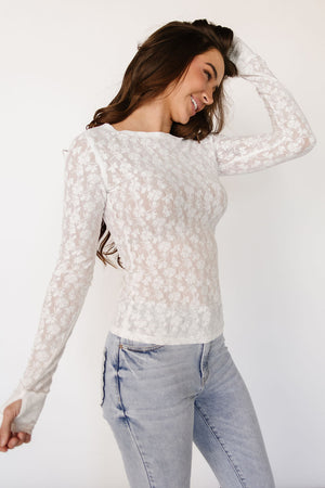 Hattie Lace Long Sleeve - STB Boutique