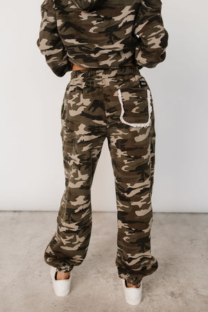 Comfort Zone Joggers - Camo Lace - STB Boutique