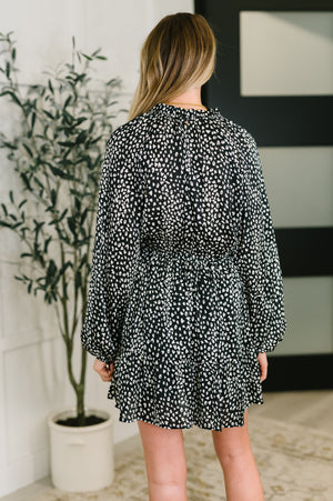 A Cheeky Little Time Tiered Dress in Black (SM-3X) - STB Boutique