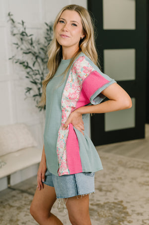A Lot to Look At Color Block Top (SM-3X)
