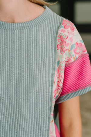 A Lot to Look At Color Block Top (SM-3X)