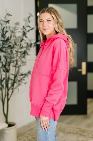 A Million Different Reasons Hooded Pullover in Fuchsia (SM-XL)