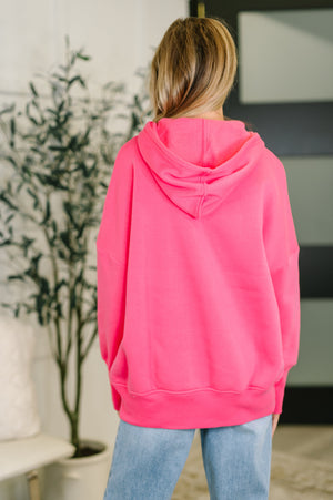 A Million Different Reasons Hooded Pullover in Fuchsia (SM-XL)
