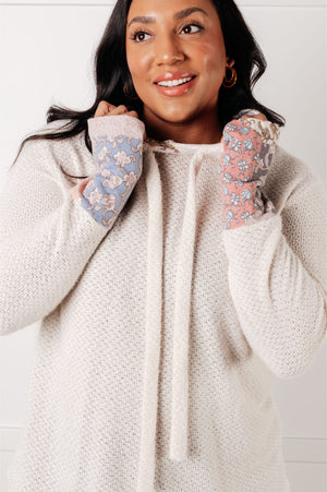 A Tad Chilly Waffle Knit Hoodie (SM-3X)