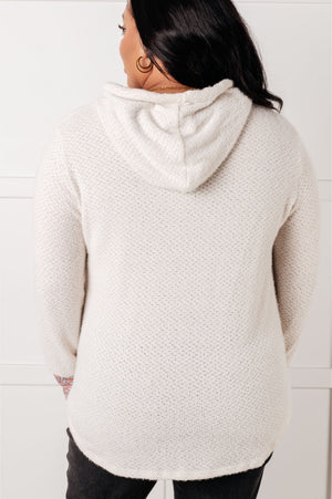 A Tad Chilly Waffle Knit Hoodie (SM-3X)