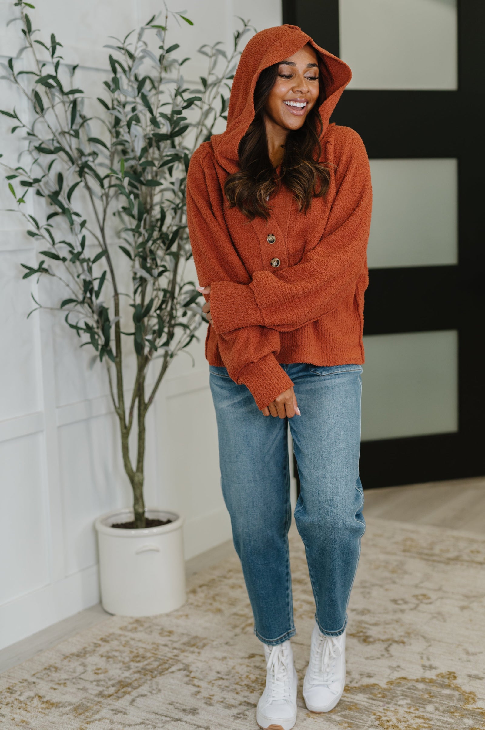 All For Me Henley Sweater (SM-3X) - STB Boutique