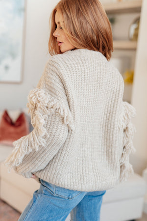 Ask Me About It Fringe Cardigan (SM-3X)