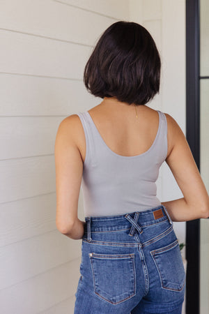The Basics Bodysuit in Grey - STB Boutique