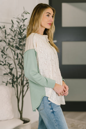 Because I Can Drop Shoulder Henley Top (SM-XL)