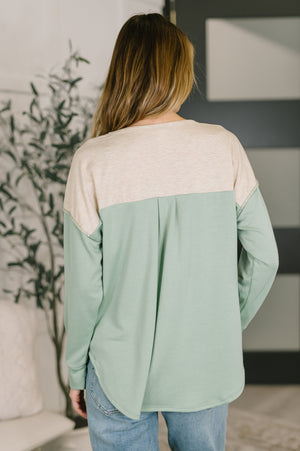 Because I Can Drop Shoulder Henley Top (SM-XL)