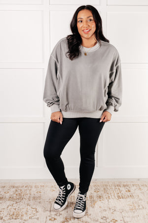 Beyond the Basics Pullover in Sleet (SM-3X)