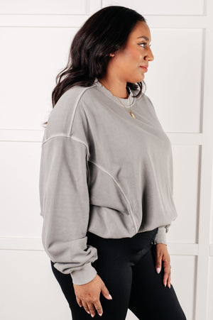 Beyond the Basics Pullover in Sleet (SM-3X)