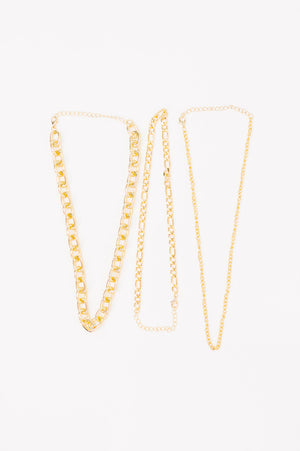 Big, Bold and Beautiful Layered Chunky Necklace in Gold - STB Boutique