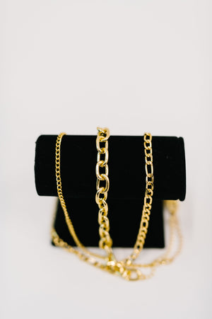 Big, Bold and Beautiful Layered Chunky Necklace in Gold - STB Boutique