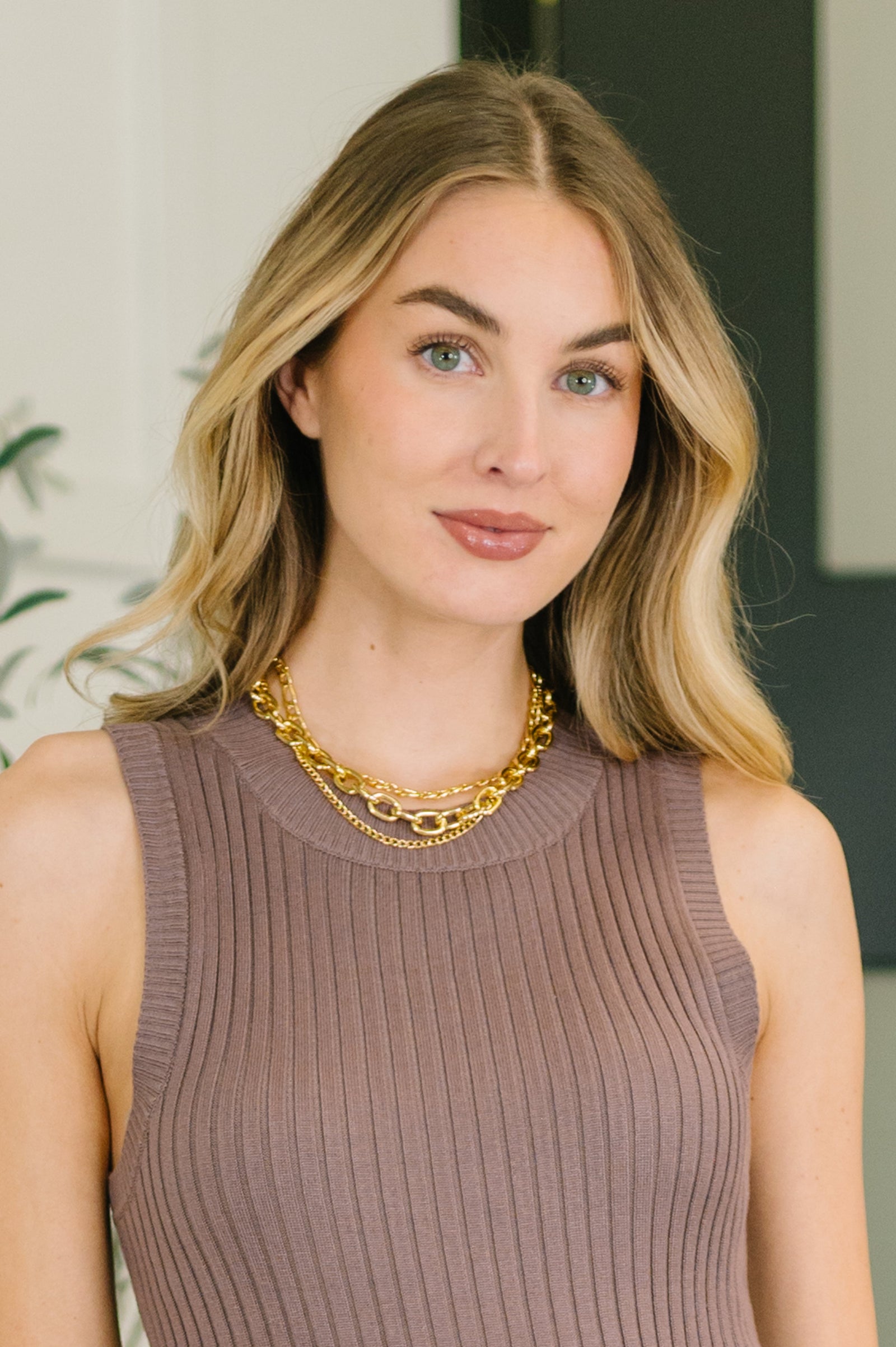 Big, Bold and Beautiful Layered Chunky Necklace in Gold - STB Boutique