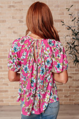 Bloom So Bright Floral Top (SM-3X)