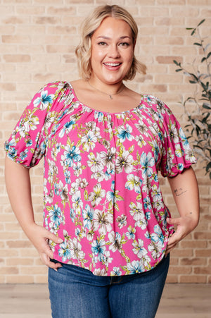 Bloom So Bright Floral Top (SM-3X)