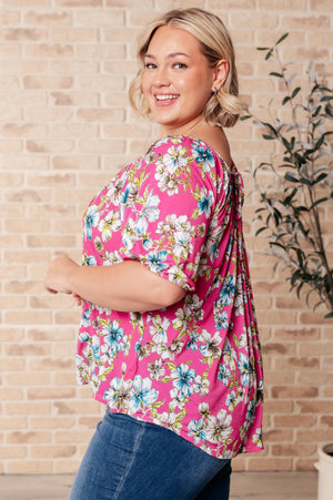 Bloom So Bright Floral Top (SM-3X)