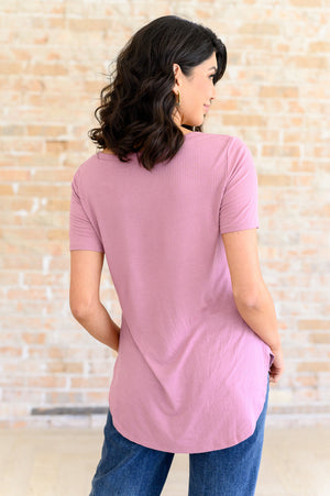 Born and Raised V-Neck Ribbed Top (SM-3X)