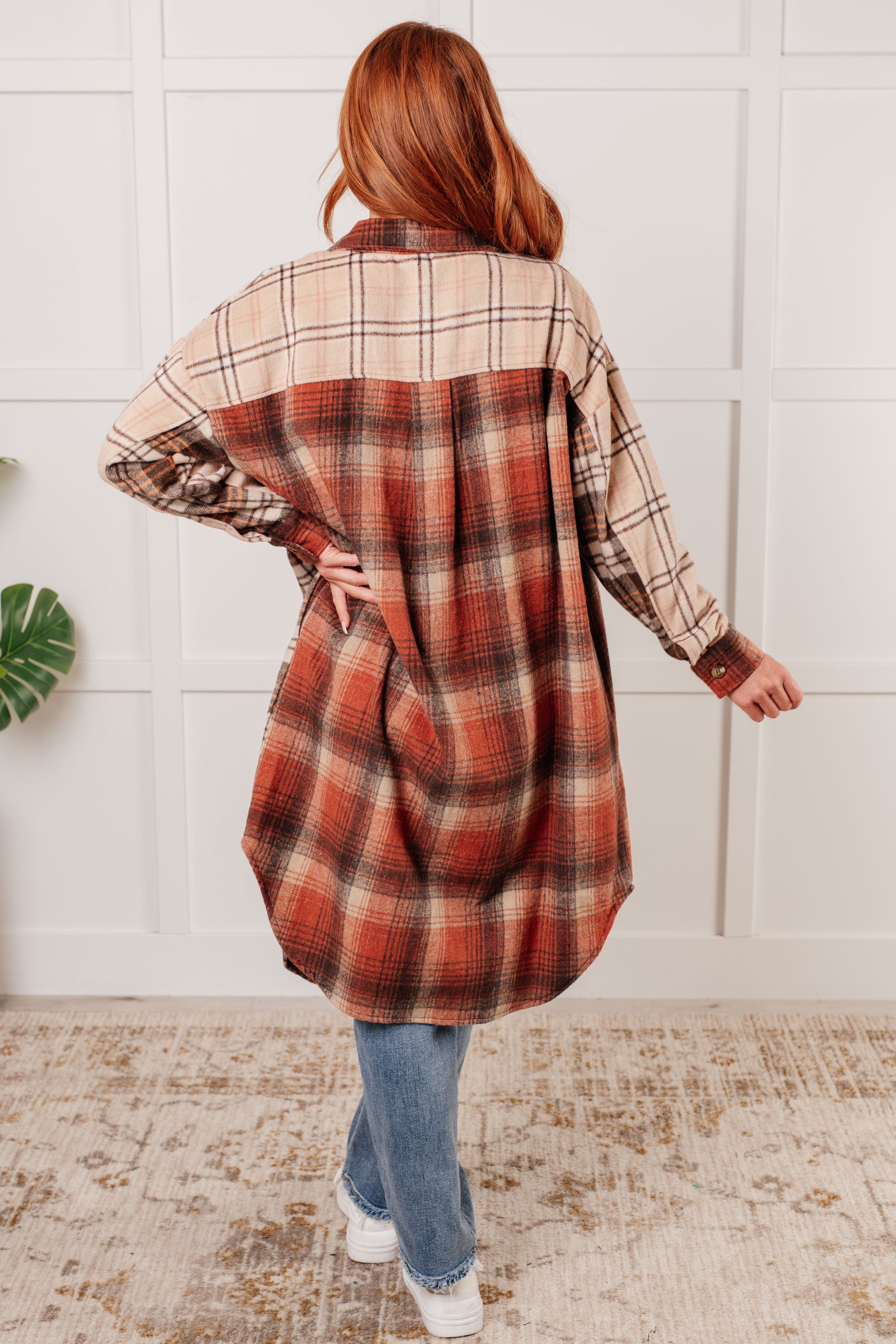 Cabin Fever Flannel Plaid Oversized Shacket (SM-3X) - STB Boutique