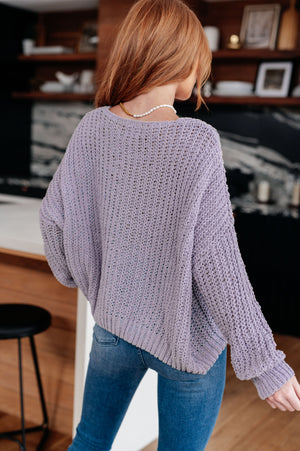 Captured My Interest Chunky V-Neck Sweater (SM-3X)