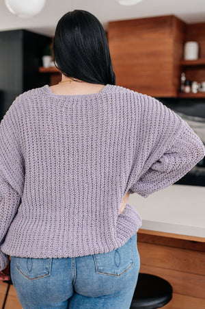 Captured My Interest Chunky V-Neck Sweater (SM-3X)