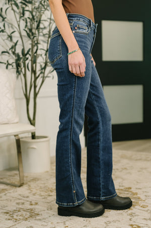 Judy Blue Casey Mid Rise Bootcut with Cell Phone Back Pocket & Slit (0-24)